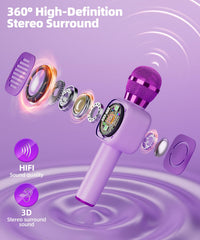 Qnxoat r TWS duet pairing, two mics for real-time duets.