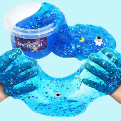 QOFRJTU Blue Sky Space Rocks slime hands play shot highlights soft non-sticky feel