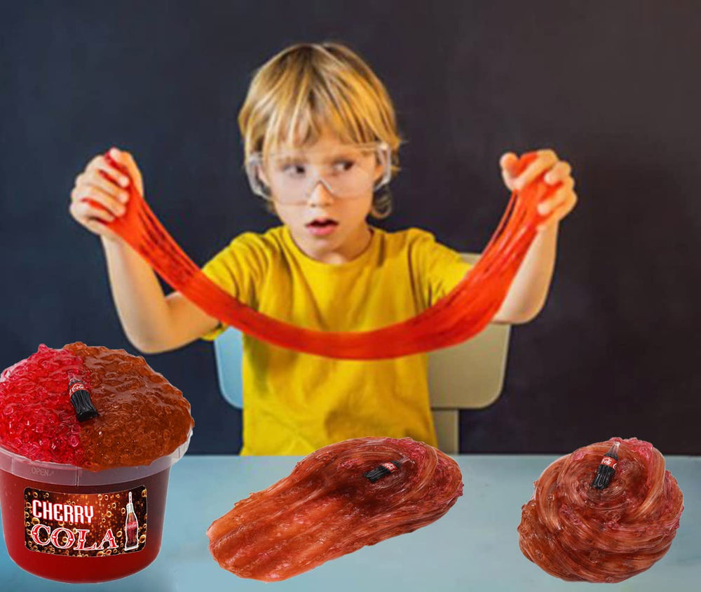 QOFRJTU Slime party favors kit displayed with kids set for celebrations.