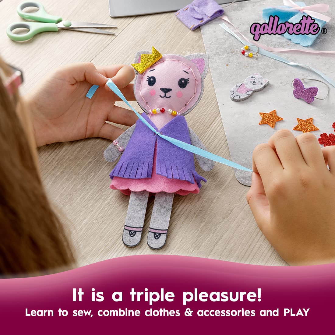 Qollorette 50-accessory kit sparks creativity with beads and outfits.
