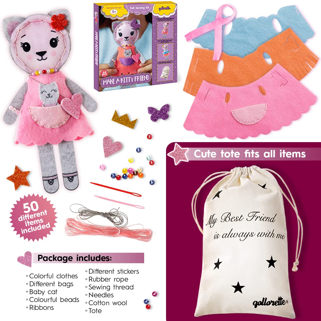 Qollorette beginner sewing tools for kids enabling easy, creative toy making.