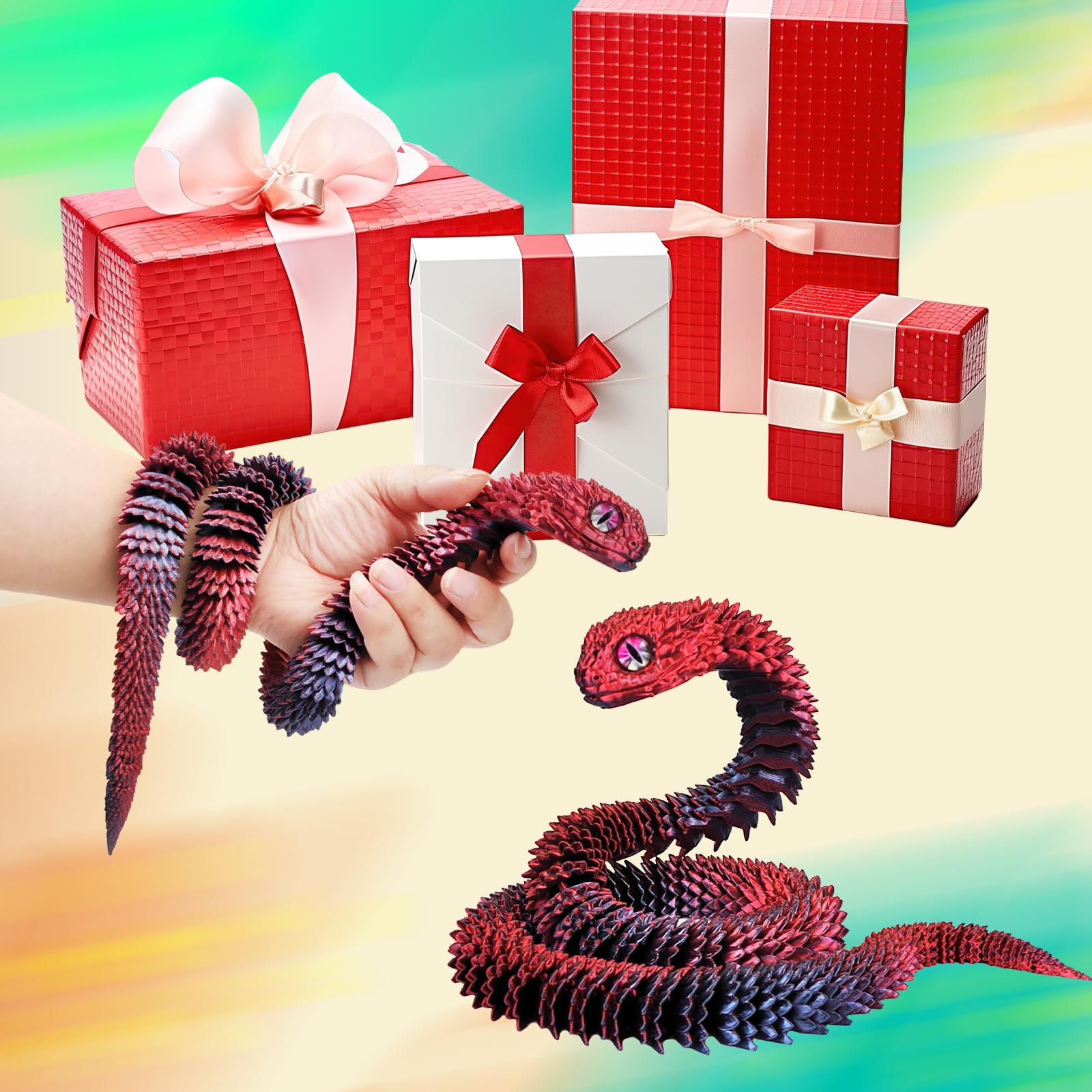 QOUXZ gift idea snake figure for collectors and friends