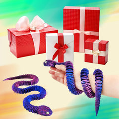 QOUXZ fake venomous snake statue suitable for display and collection.
