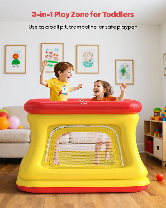 QPAU ball pit play fence encourages safe, immersive play for toddlers.