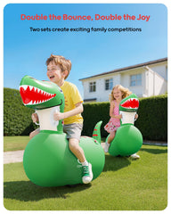 QPAU inflatable dinosaur body section for stable ride and bounce
