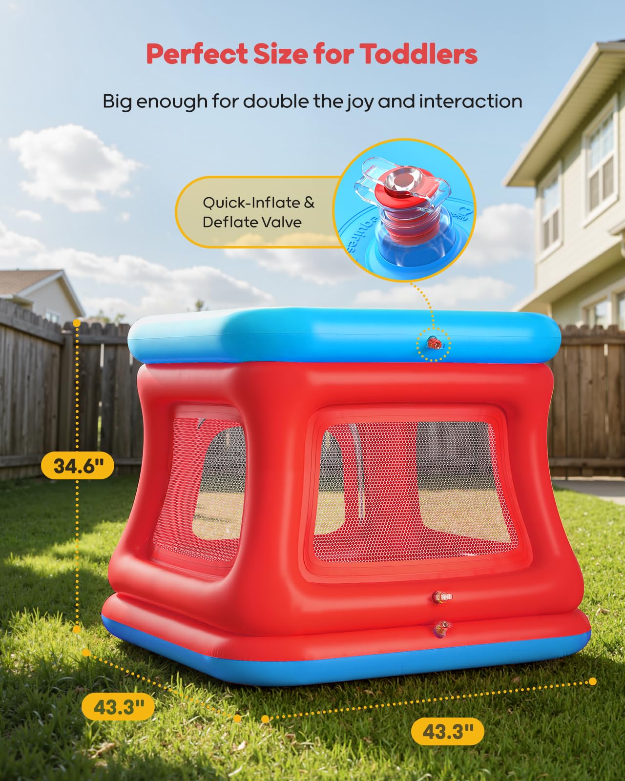QPAU soft puncture-resistant PVC — skin-friendly durability for busy kids.