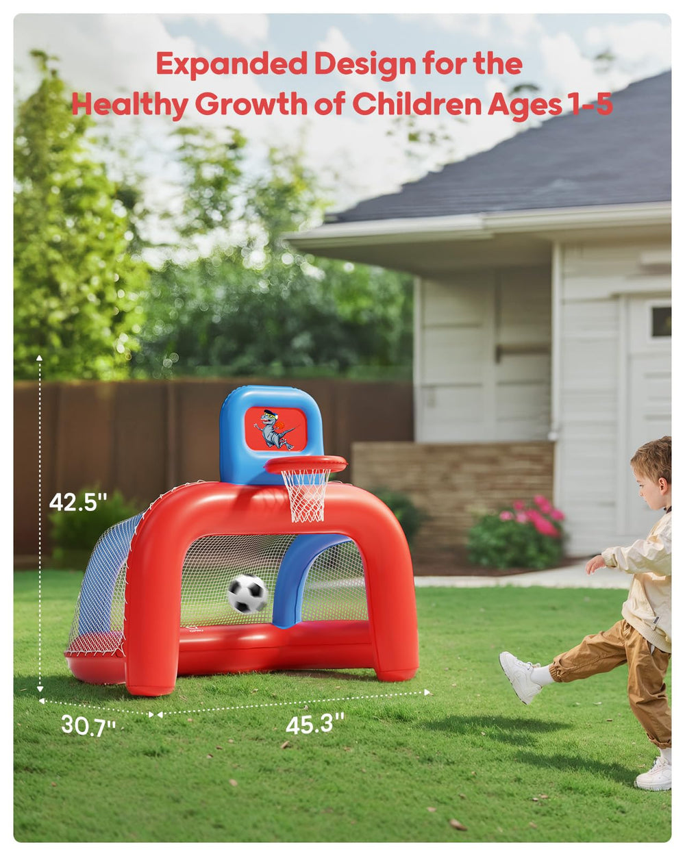 QPAU toddler soccer ball included for active play