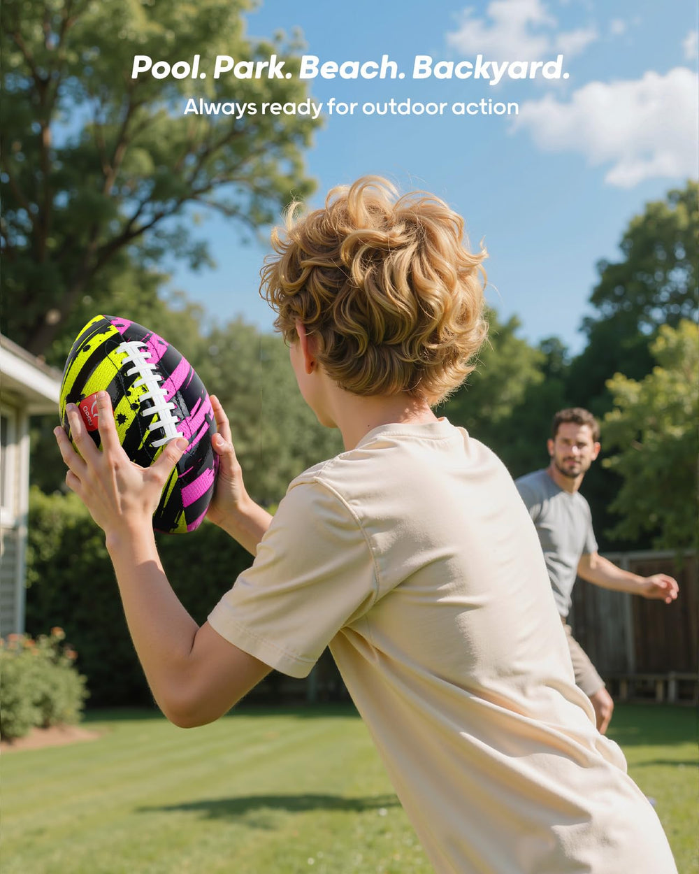 QPAU kids football ideal for ages 8-12 at pool.
