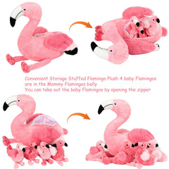 Qpewep flamingo used as a pillow – versatile cushion for comfy reading