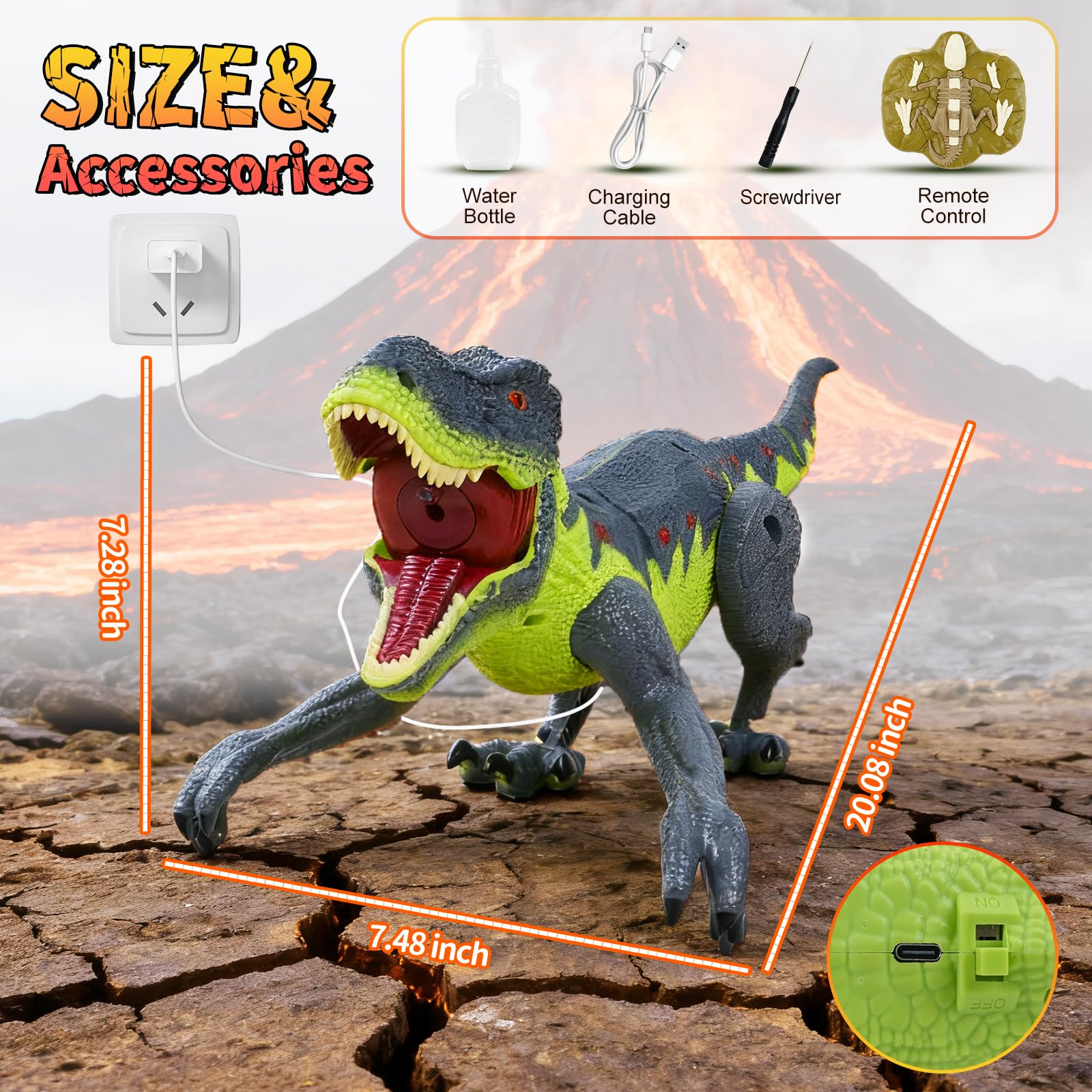 QPOU dinosaur detachable limbs simplify setup and storytelling.