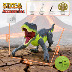 QPOU dinosaur detachable limbs simplify setup and storytelling.