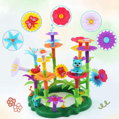 QPOU Flower Garden smooth-edged pieces ensure safe indoor play.
