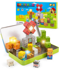 Qrooper forest-case stores magnetic blocks for easy travel and tidy storage.