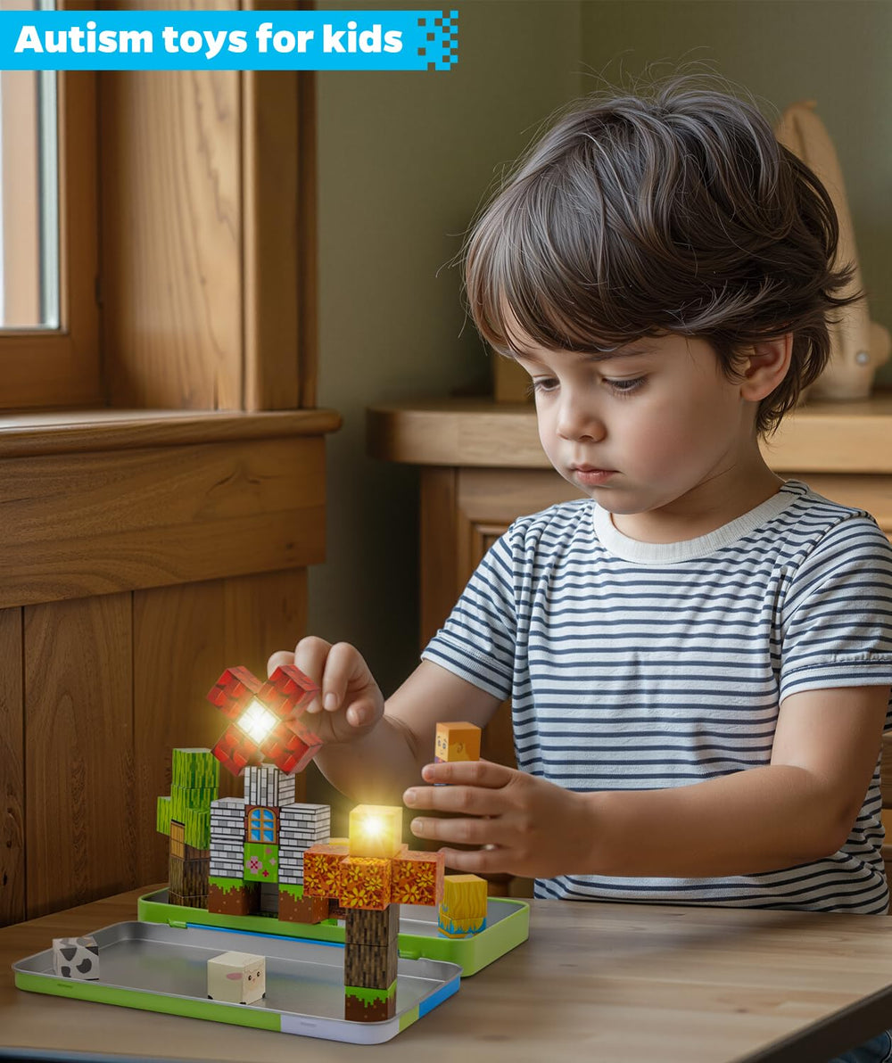 Forest-safe-edges magnets offer secure, worry-free play.