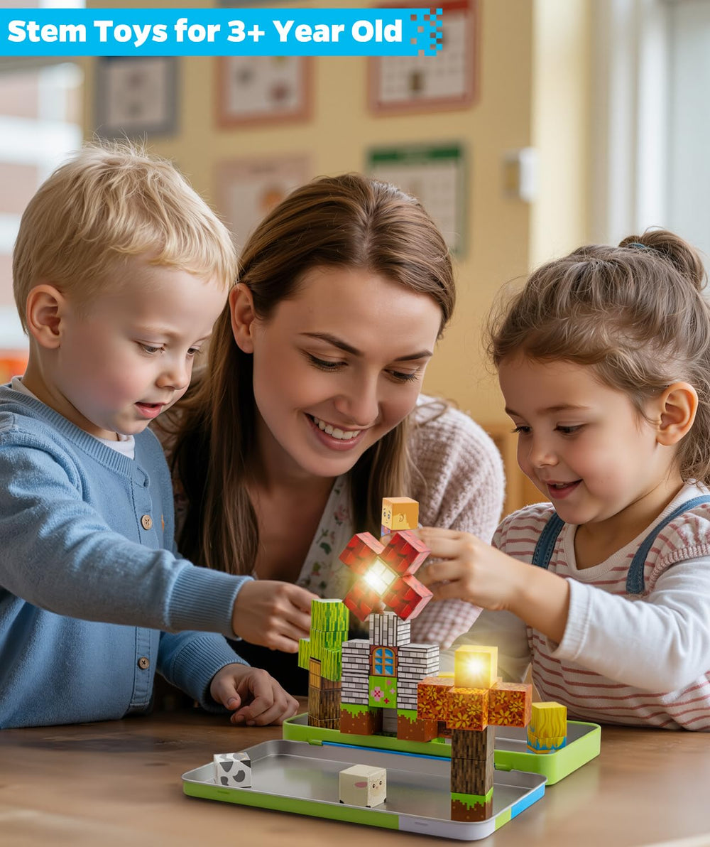 Forest-travel-activity set ideal for flights and car trips.