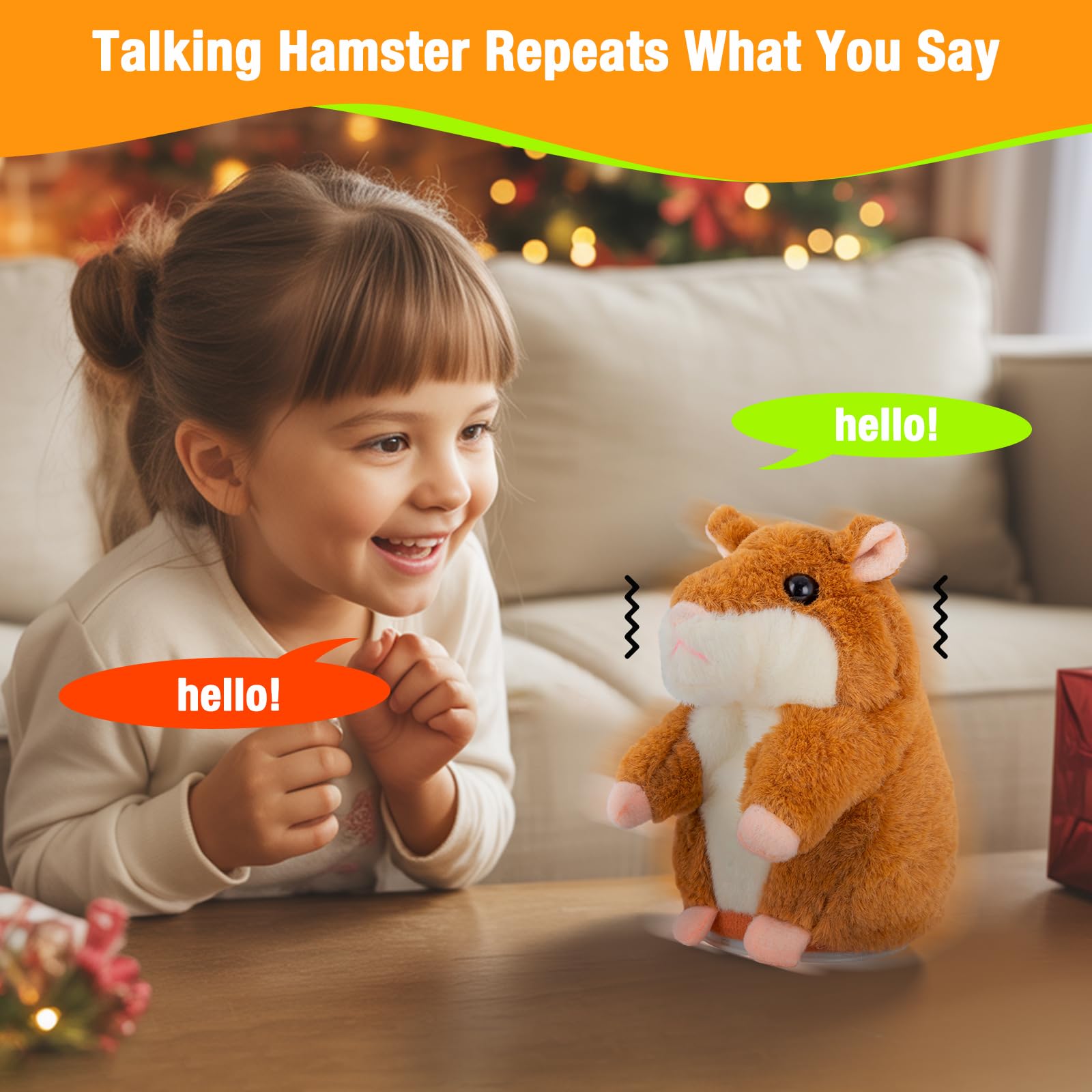 Qrooper Talking Hamster in package highlights gift-ready presentation for kids.