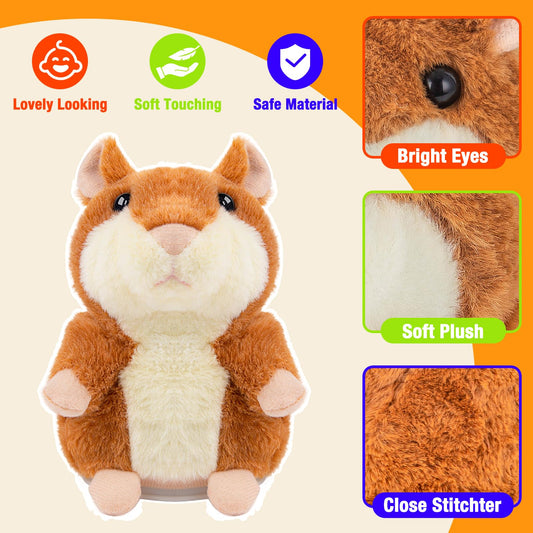 Qrooper Talking Hamster shake motion captures energetic movement during playtime.