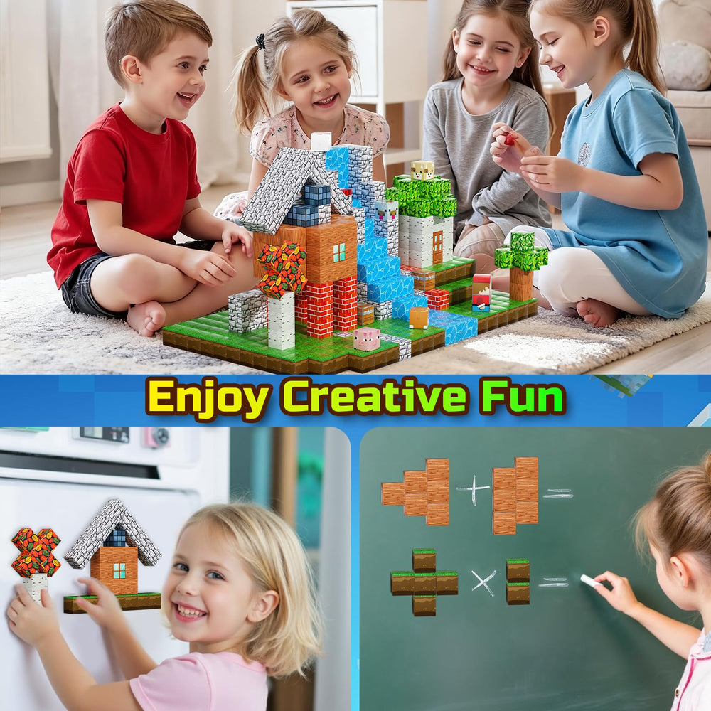 QRPQT 200pcs magnetic blocks safety and durability for worry-free play.