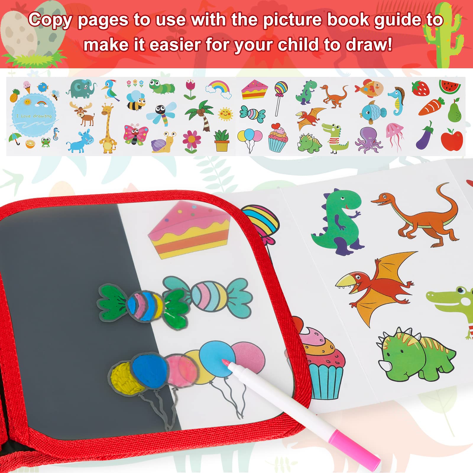 Qrytoi transparent copy page enables copying and planning sketches.