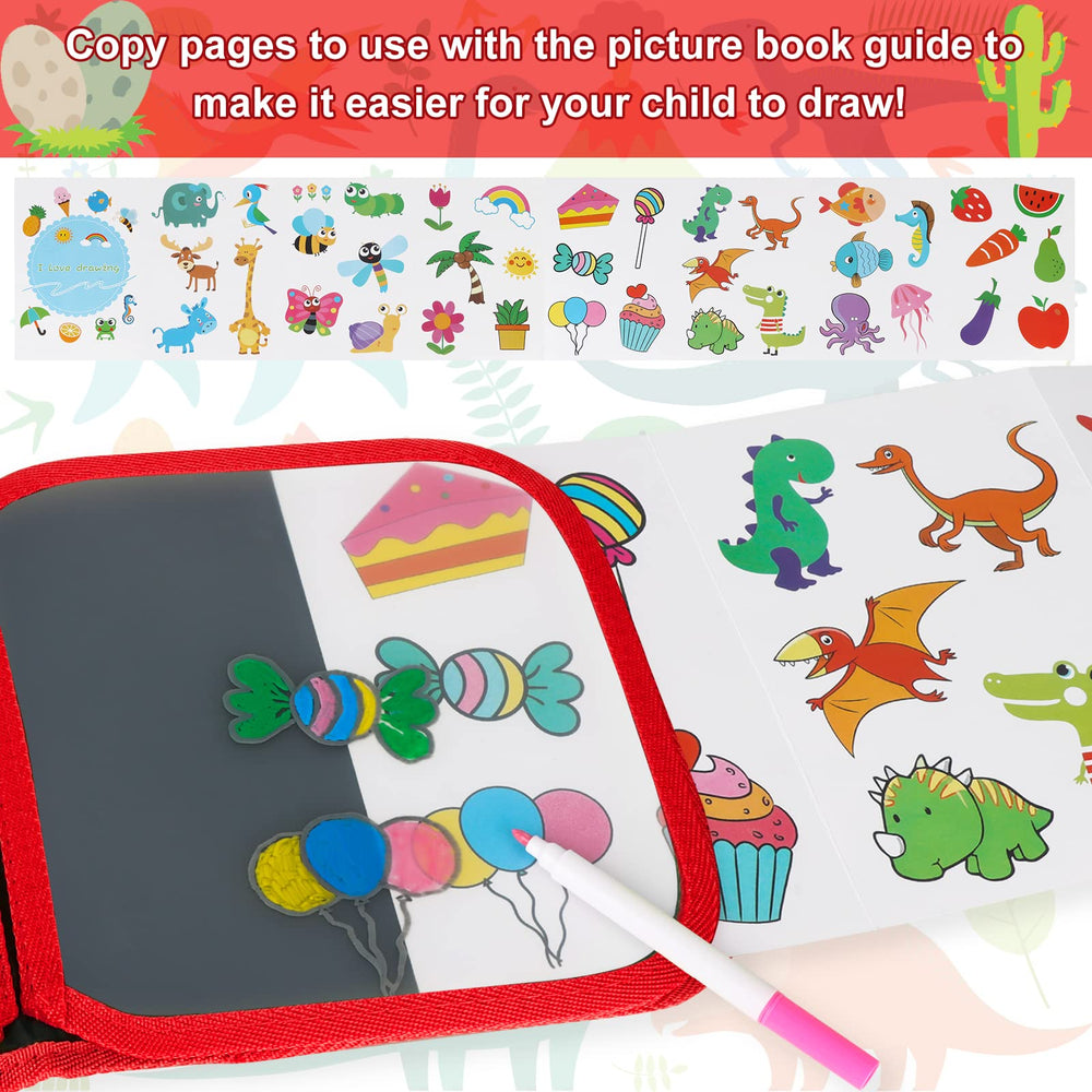 Qrytoi transparent copy page enables copying and planning sketches.