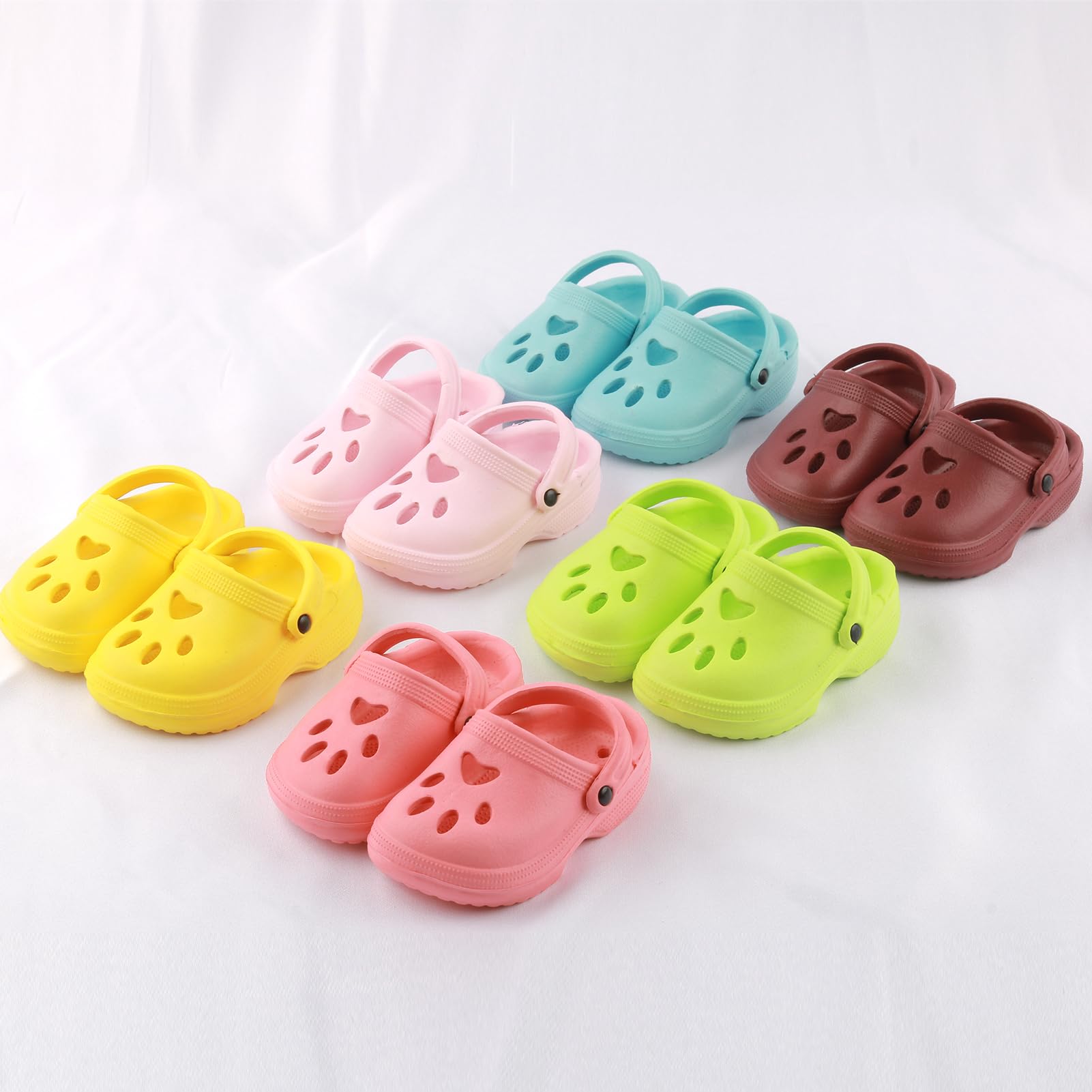 QSKJJI 18-inch blue doll clogs for vibrant themed adventures