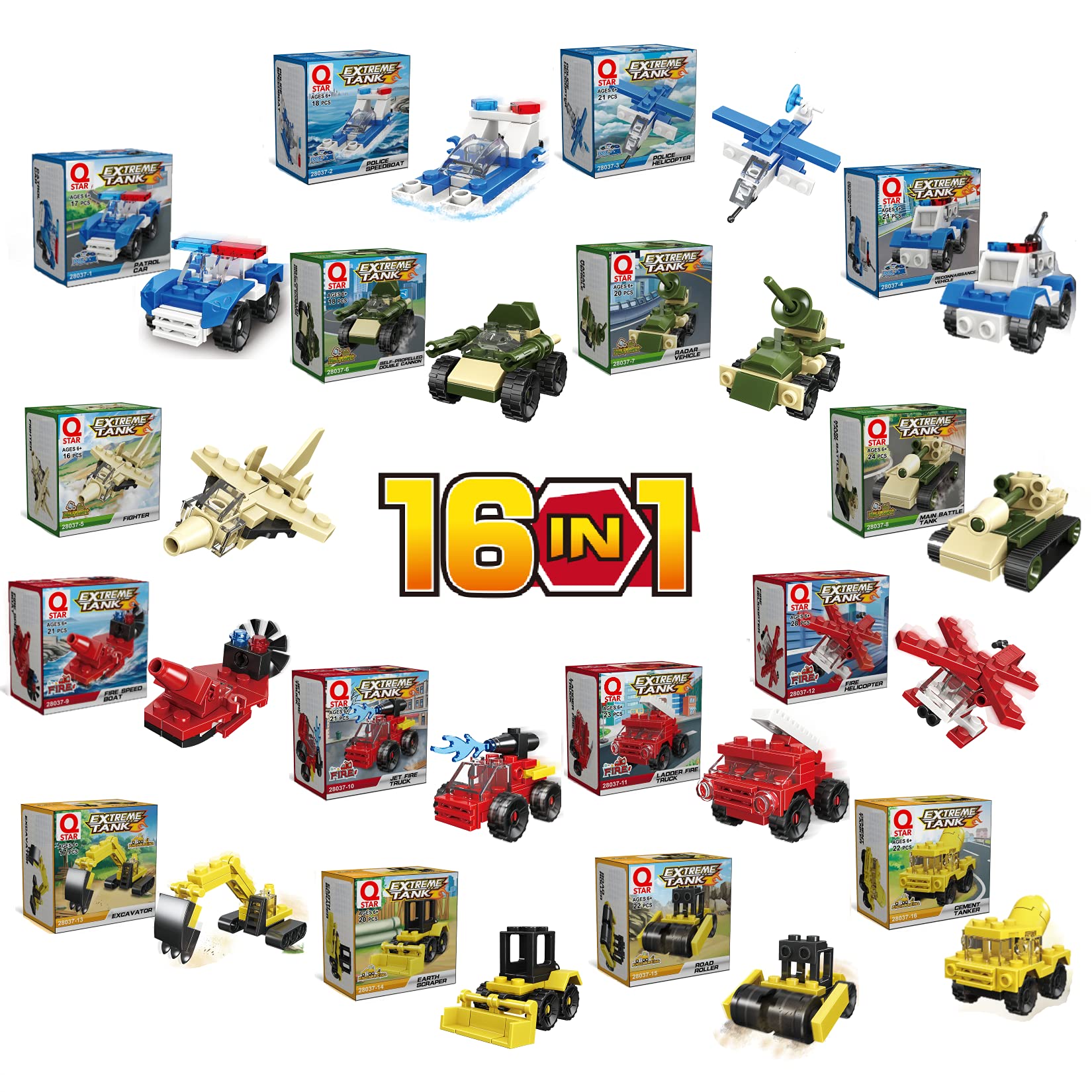 QStar Mini 16-pack box shown for easy party favors and classroom prizes.