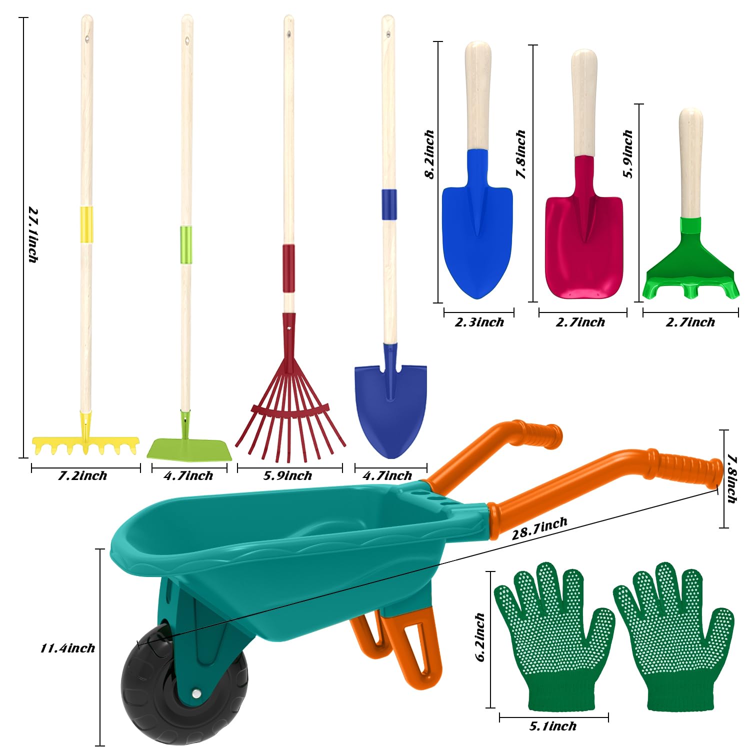 Qtioucp gardening handbook guides kids through plant growth and care.
