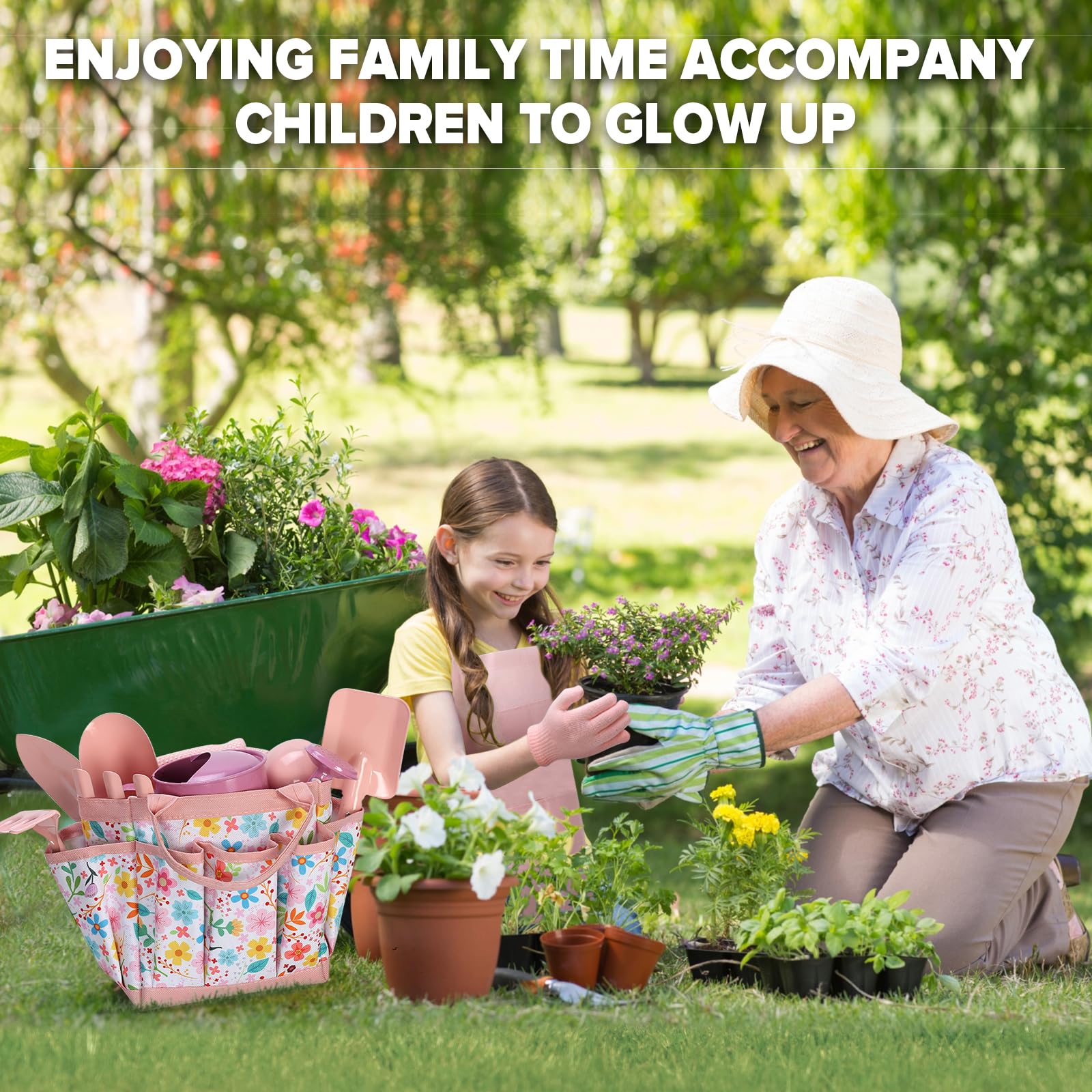 Qtioucp kids gardening handbook guides growth concepts and care tips.