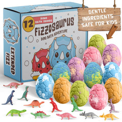 Quack Quack Moo dino bath bomb with toy inside for bath-time fun