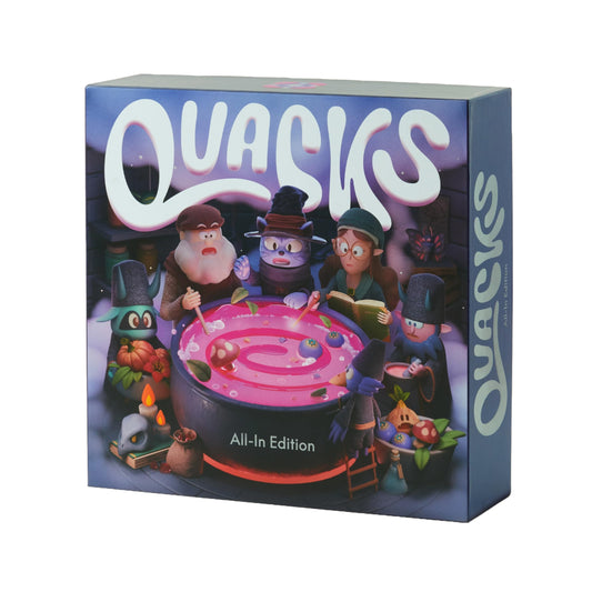 CMYK Quacks All-In Edition bags and tokens enhance tactile draws and organized gameplay.