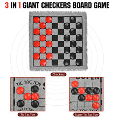 QuadPro 3-in-1 jumbo tic-tac-toe grid for versatile family games.