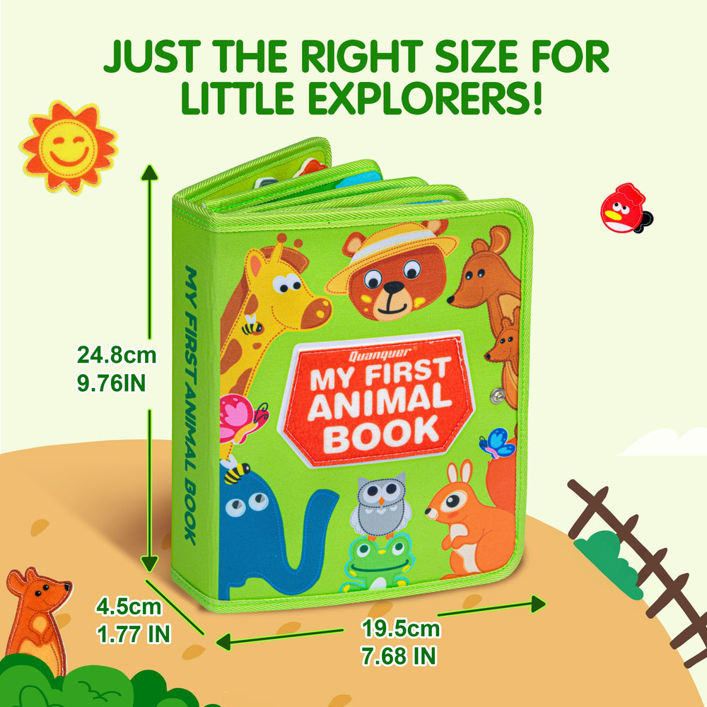 Quanquer Animal Busy Book gift-ready presentation for birthdays or holidays
