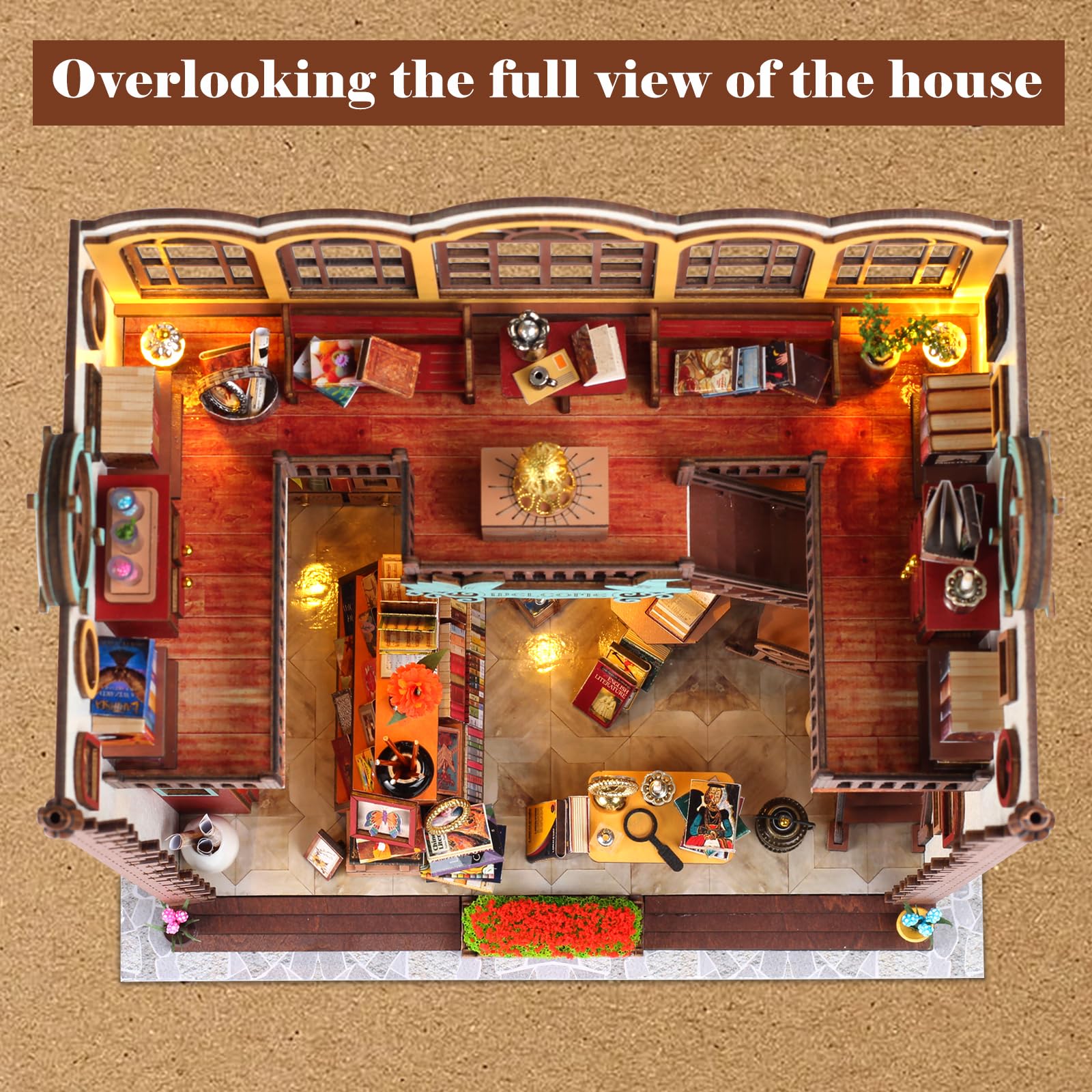 Quanquer wooden dollhouse materials pack for hands-on building.