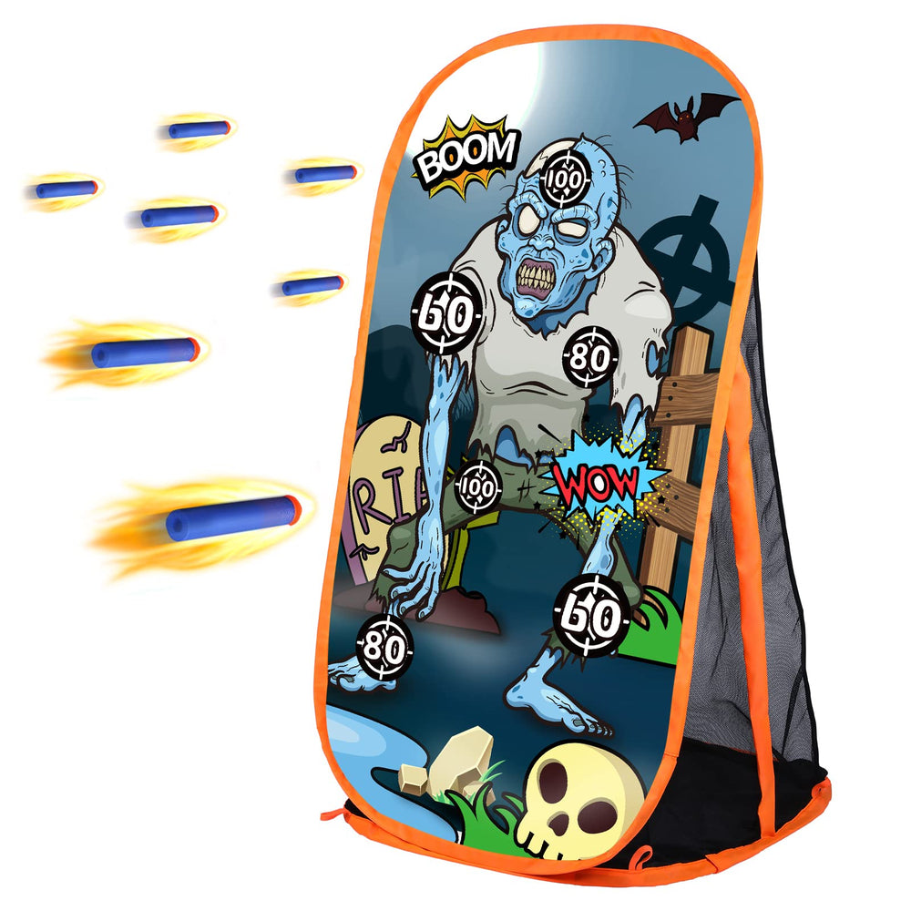 Quanquer zombie shooting target for foam blasters, ideal for indoor and outdoor practice.