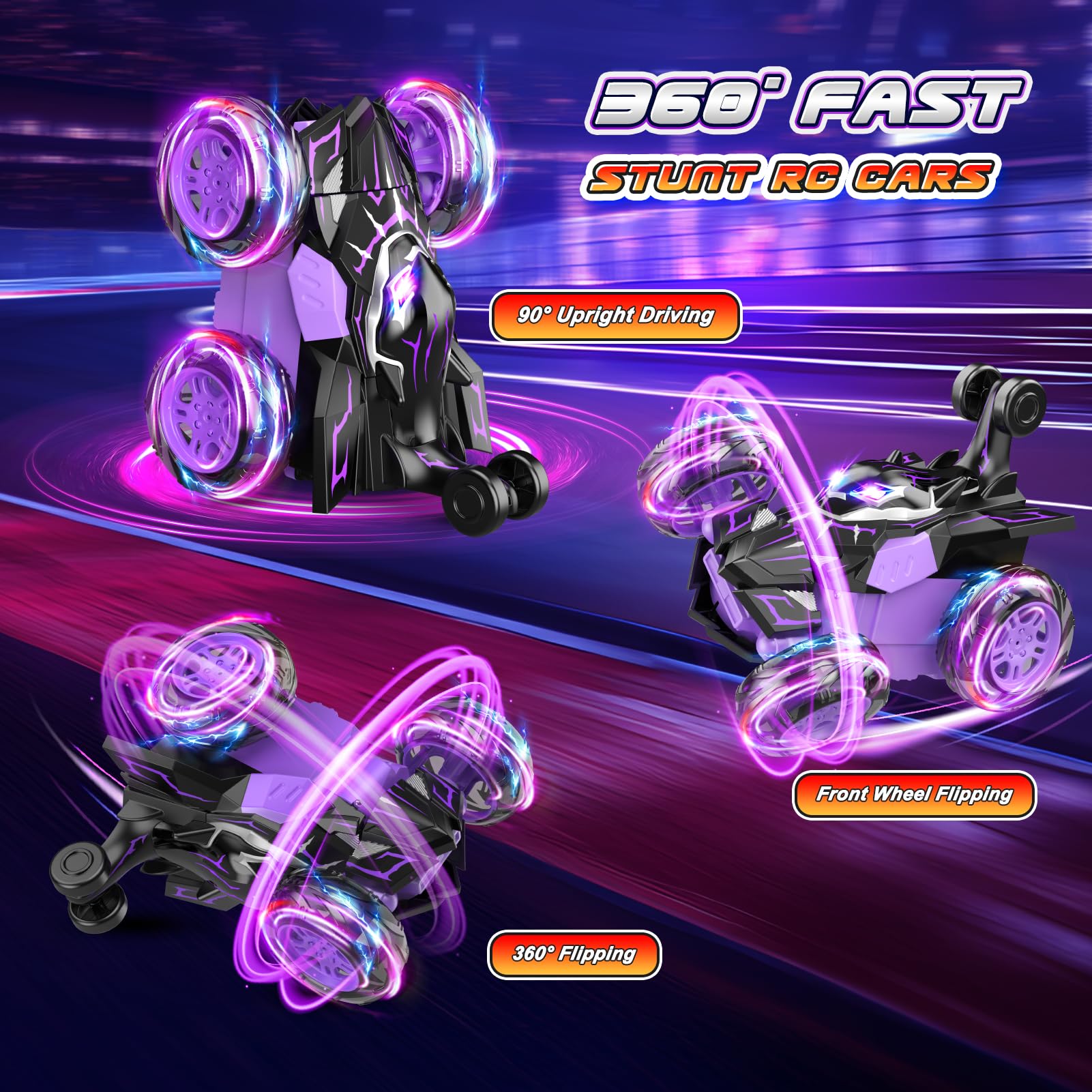 Quapify RC car showing 4WD drive for versatile traction on various surfaces