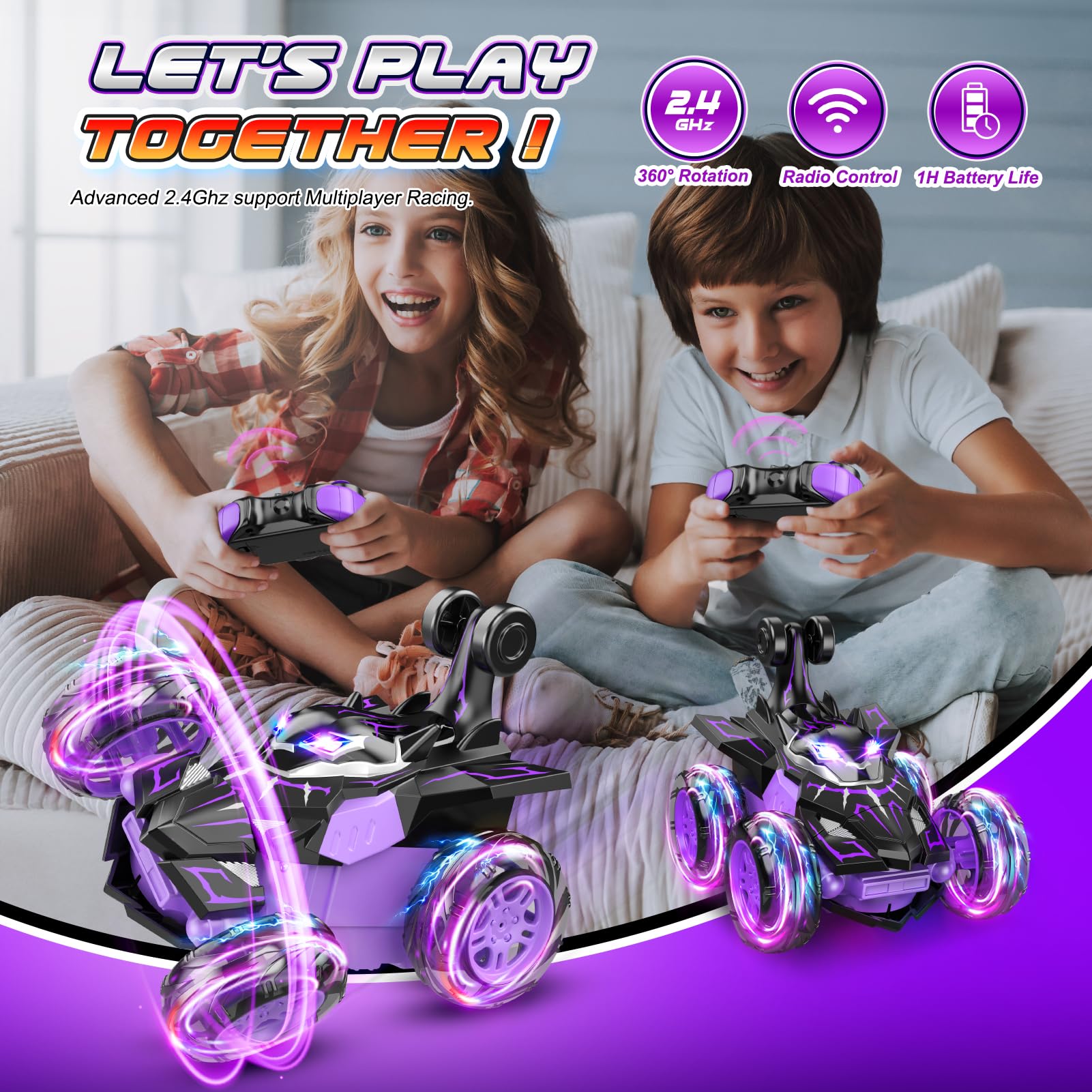 Quapify RC car LED lights enhance nighttime racing and visibility