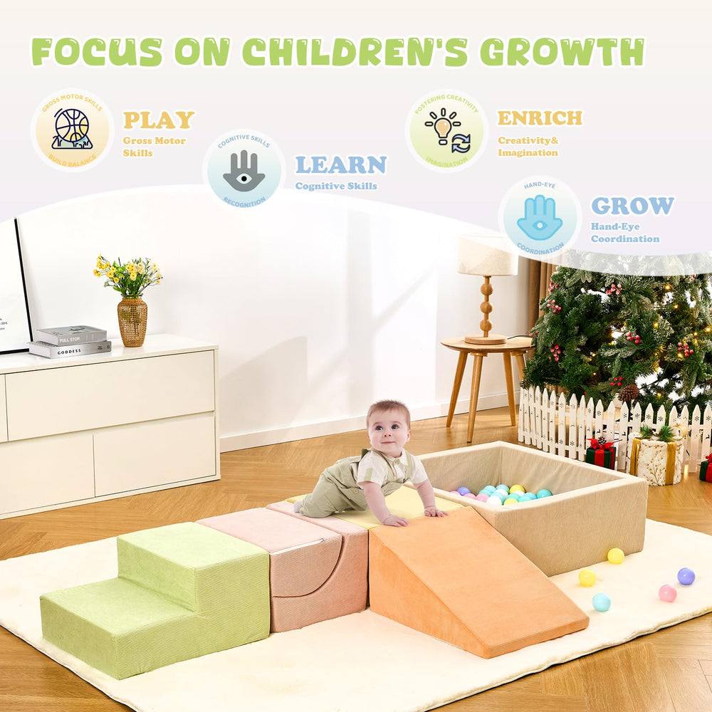 QUCHI blocks arranged in creative configurations encourage imaginative play