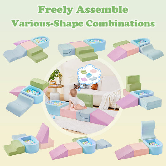 QUCHI climbing blocks closeup non-toxic foam highlights durable cushioning.