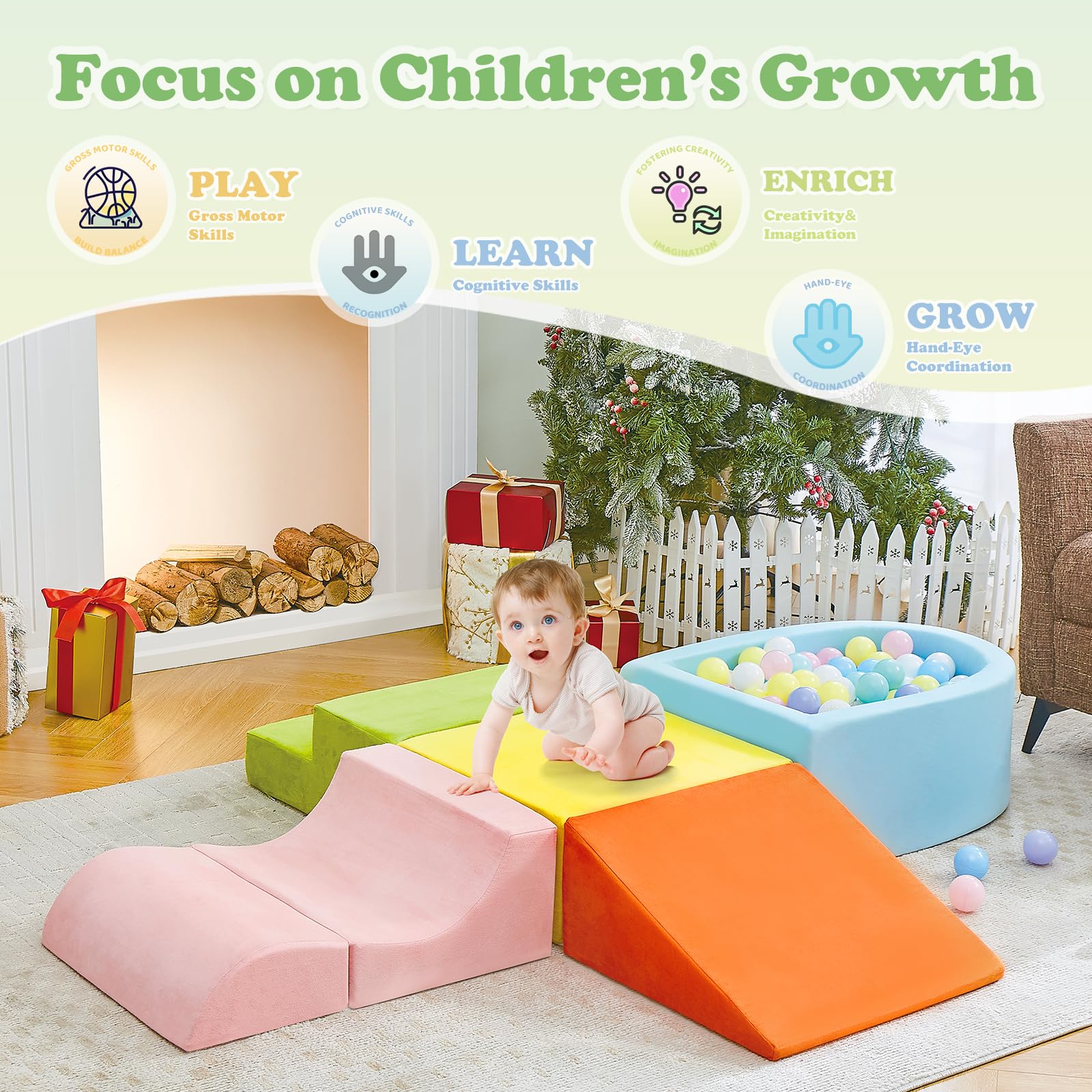 QUCHI colorful shapes and blocks boost cognitive and motor skills