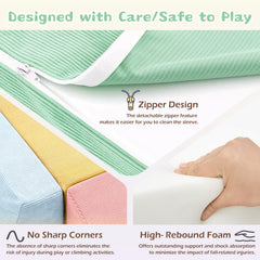 QUCHI high-density foam cushions little jumps with durable gentle support.