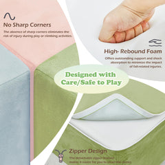 QUCHI high-density foam close-up shows cushioned support for toddlers.