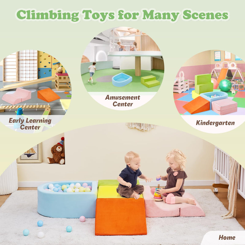 QUCHI ball pit blocks encourage crawling, balance, and coordination