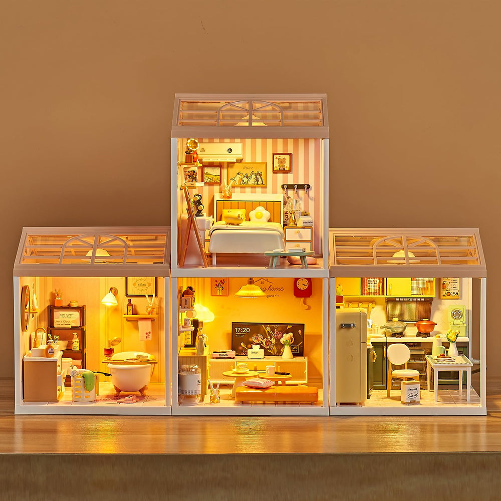 Qudify LED light provides bright, lifelike ambiance for tiny rooms.