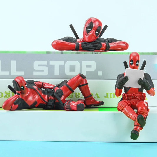 Queediz anime figures 4pcs desk decoration set for home or office charm.
