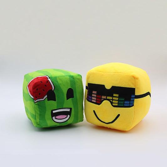 QueenKa Sunny and Melon plush with a cheerful face, great for mood-boosting moments.