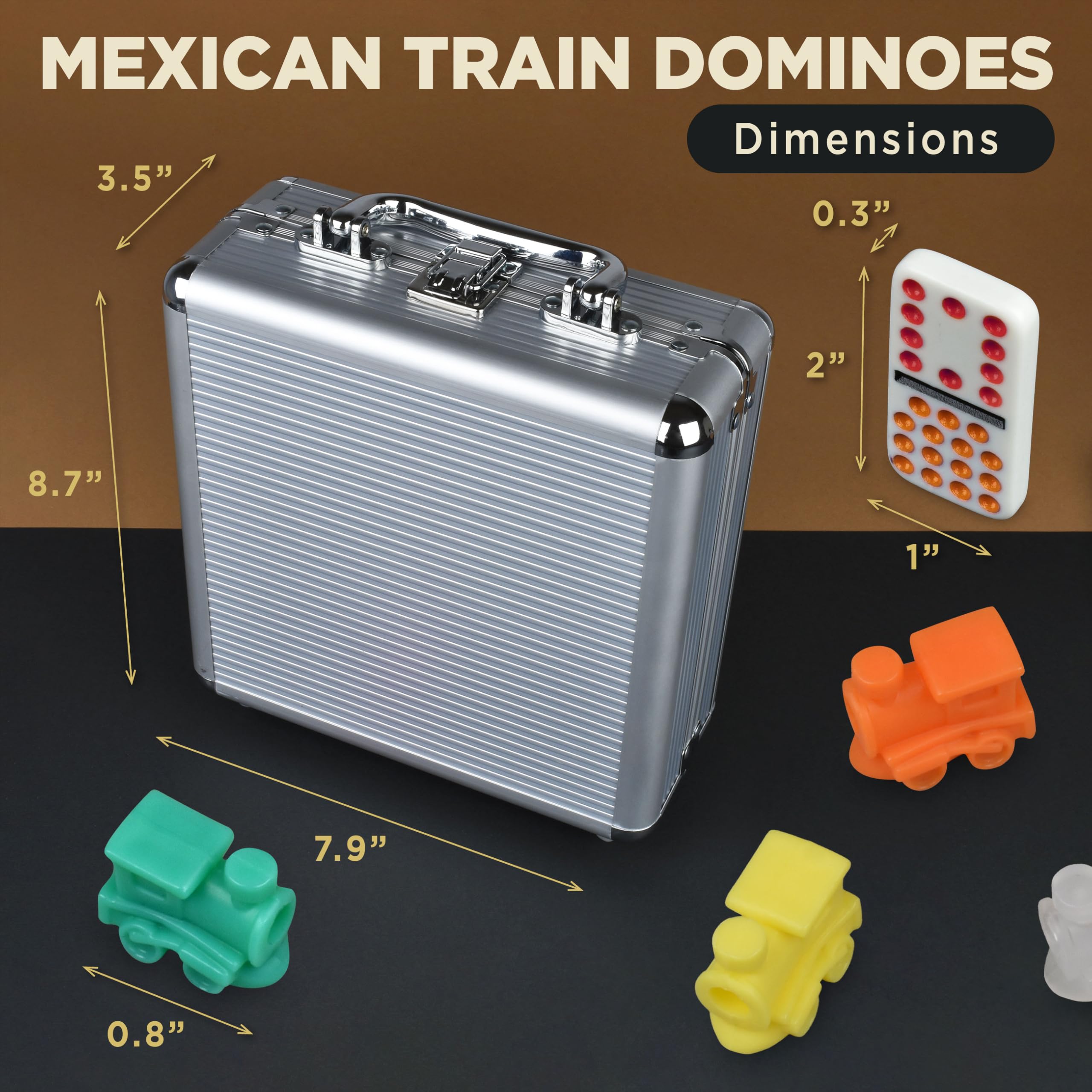 Queensell aluminum carrying case for portable, tidy storage.