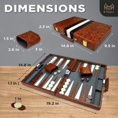 Queensell backgammon dice four-count for quick throws and variety