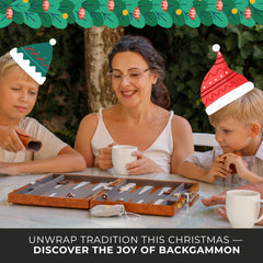 Queensell gift-ready backgammon set ideal for adults and kids