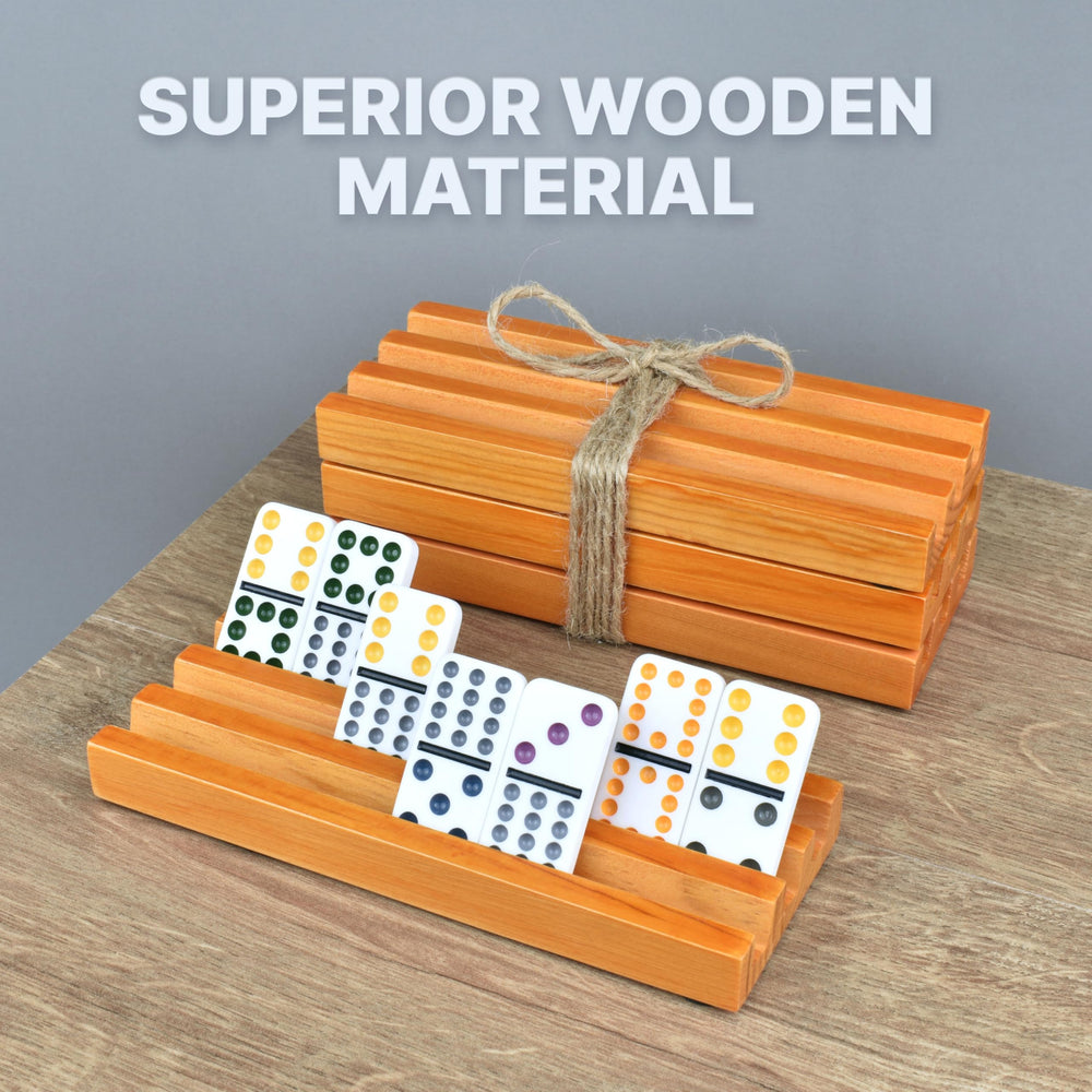 Queensell domino trays offer smooth finish and comfortable handling.
