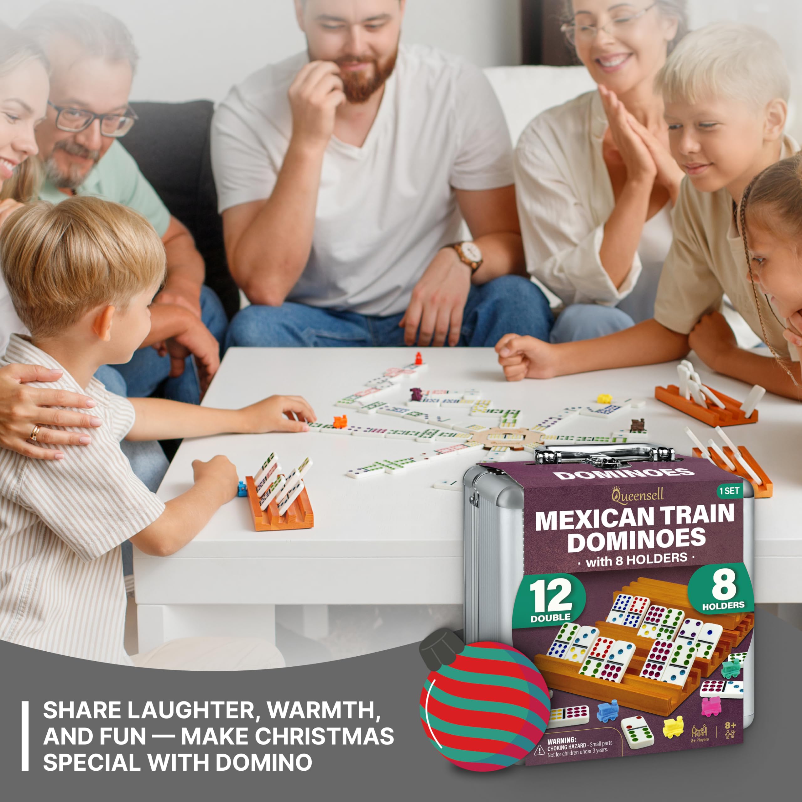 Queensell domino trays organize tiles for tidy gameplay